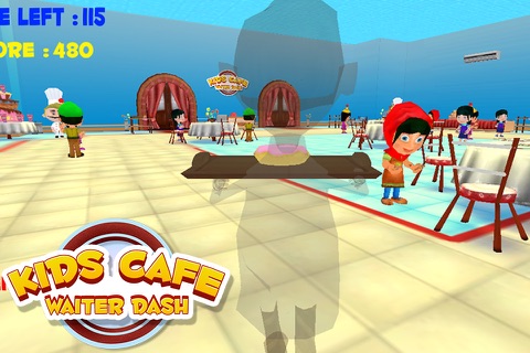 Kids Cafe Waitress Dash screenshot 3