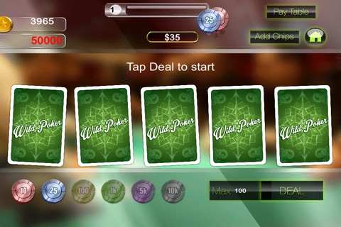 Ace Wild Deluxe Video Poker Pro - Good Texas gambling card game screenshot 2