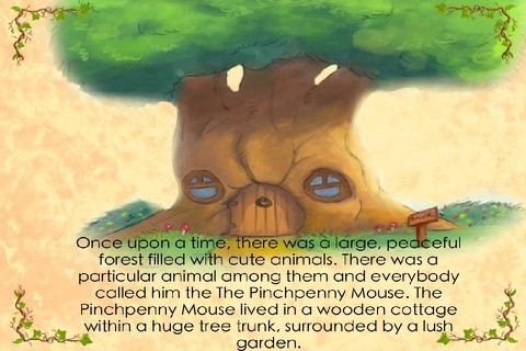 "The Pinchpenny Mouse" interactive animated storybook screenshot 3