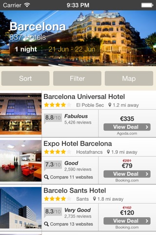 Hotelsmotor - hotel finder app screenshot 3