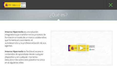 Imserso Aprendizaje Hipermedia screenshot 2