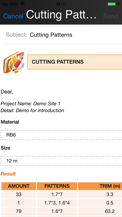 carpenter cutting pattern optimizer Screenshot 3