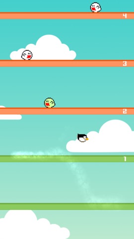 Penguin Fly Free - Learn to Flying by Tap Pengu and Jump the Slide Floor Gameのおすすめ画像3