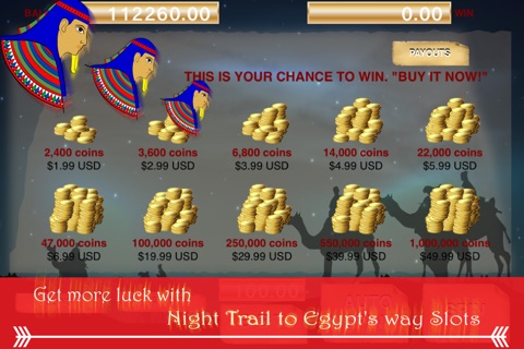 @Night Trail to Pharaoh - the time to spin Egyptian’s Way of Slots Machine Free screenshot 2