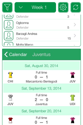 Italian Football Serie A 2015-2016 - Mobile Match Centre screenshot 2