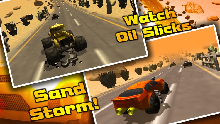 Mega Smash Real Combat Fast Car Road Racing 3D Simulator Game screenshot-3