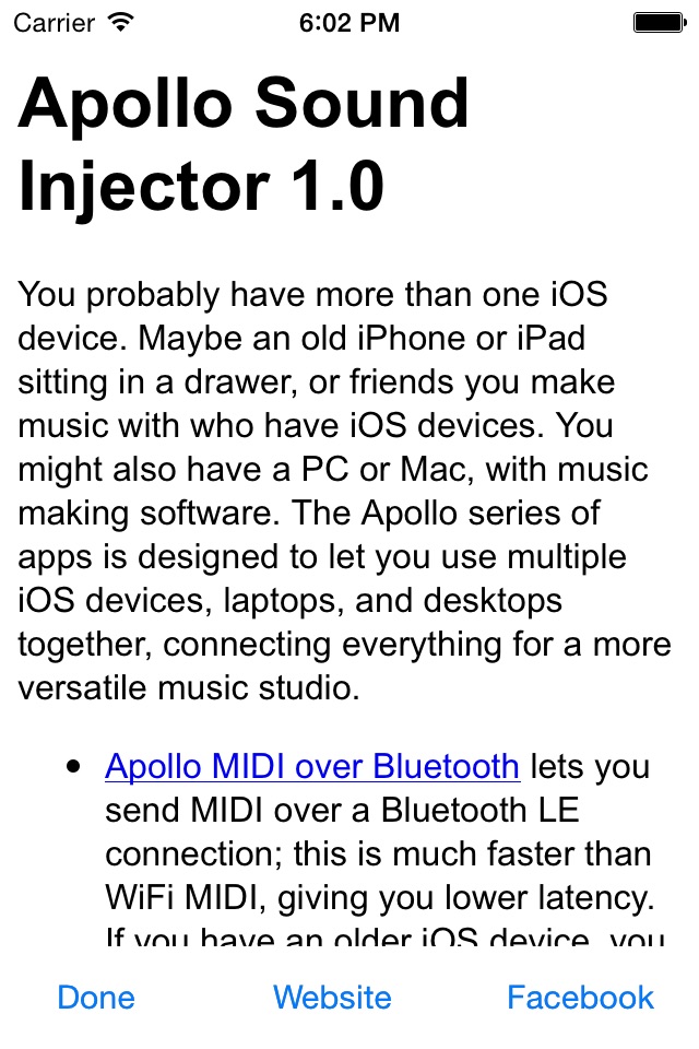 Apollo Sound Injector - Streaming Audio between iOS Devices screenshot 3