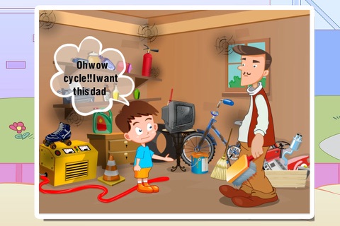 Cleaning bike-kids game screenshot 2