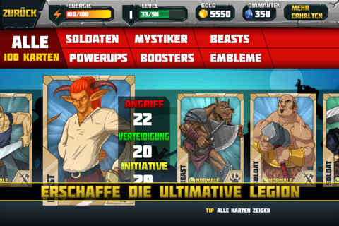 Masters Of Battle - Card Battle Game screenshot 3