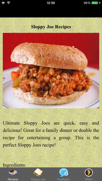 Sloppy Joe Recipes - Variations are Endless