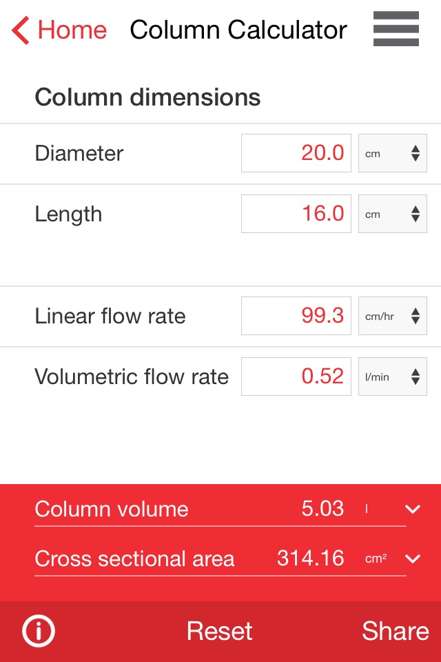 ChromaPro — Your multi-use tool for process related chromatography calculations screenshot 4