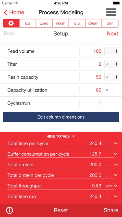 ChromaPro — Your multi-use tool for process related chromatography calculations
