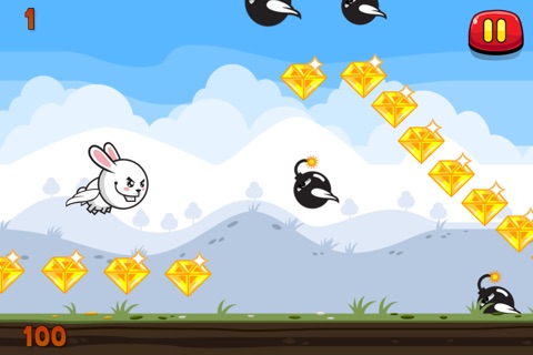 An Angry Rabbit Vs Flying Bombs Christmas Edition - Free screenshot 2