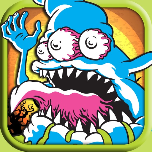 Trones of Monster City Bash Adventure Tap Again icon