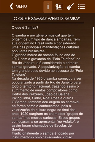 História do Samba screenshot 4