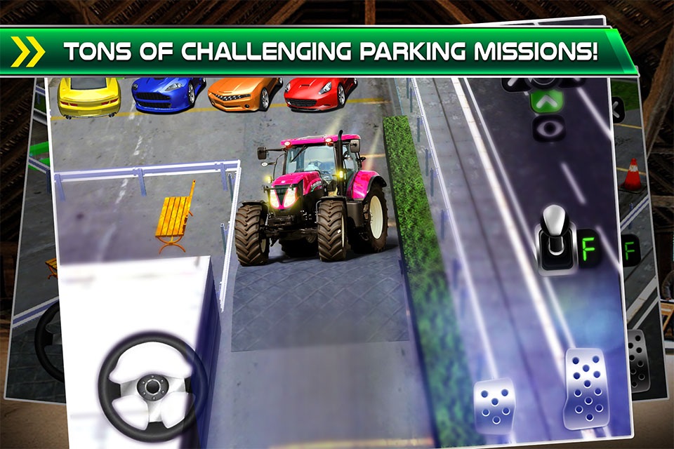 Farming Truck Parking Simulator - 3D Real Farm Car Driving & Park Racing Sim Games screenshot 2