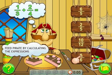 Fractions & Smart Pirates. Lite screenshot 4