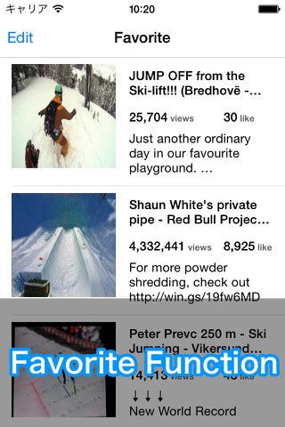 スキースノボ動画　〜スキーやスノーボードの動画まとめアプリ screenshot 4