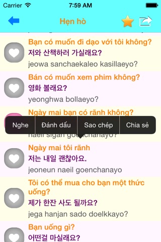 Giao tiếp tiếng Hàn Quốc screenshot 4