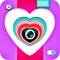 Heart Cam - A Love Photo Editor & Creator With Lol Stickers,Camera Effect & Cool Text on Valentine Pics
