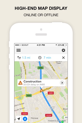 GPS Navigation, Maps & Traffic - Scout screenshot 3