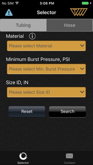 Tubing & Hose Selector