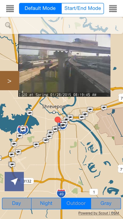 Louisiana/New Orleans Offline Map with Real Time Traffic Cameras Pro