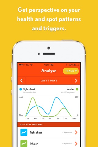 Health Mapper - the app for monitoring ANY long-term health condition. screenshot 3