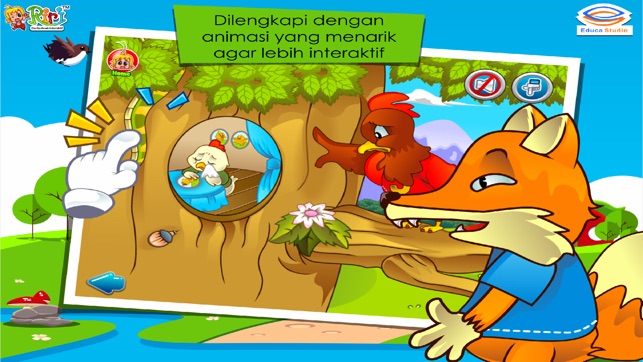 Ayam Jantan dan Rubah Licik - Cerita Anak Interaktif(圖3)-速報App