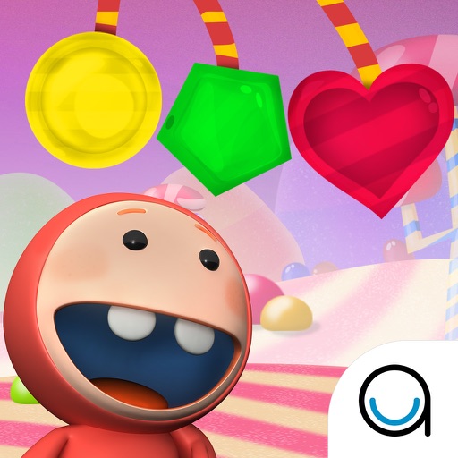 Candy Shapes Matching Puzzle Game - Fundamental Skills for Babies Series FREE Icon