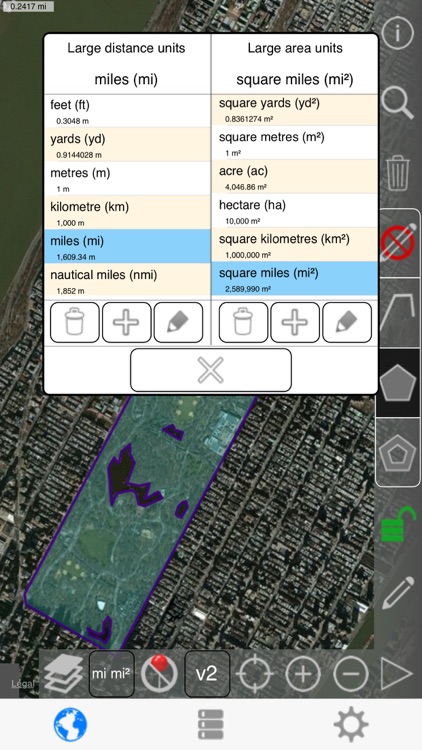 Distance and Area Measure