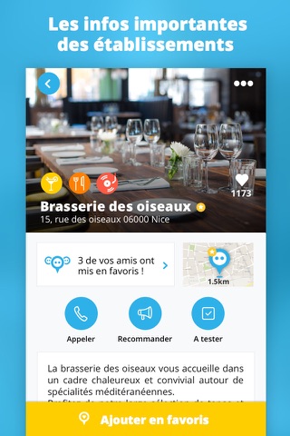 MyFav - vos Bars, Restaurants, Clubs favoris dans le monde screenshot 2