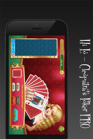 Hi Lo - Cleopatra's Poker PRO screenshot 2
