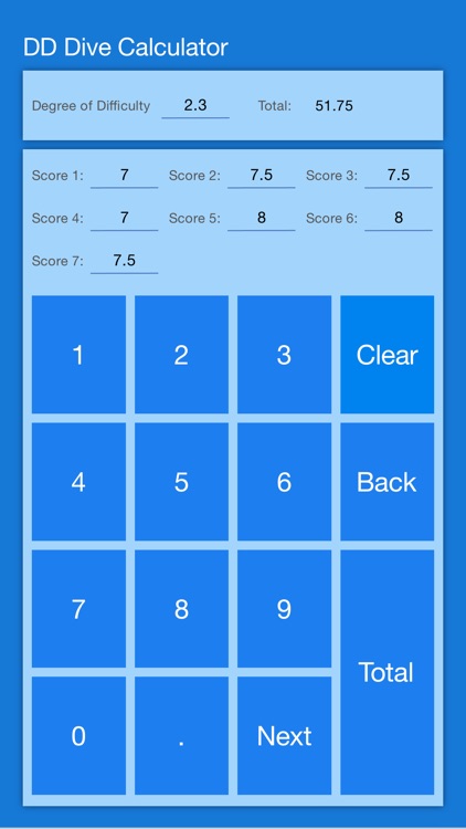 DD Diving Calculator
