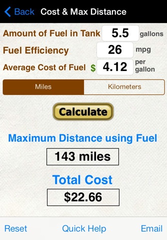 Fuel Calculator: MPG, L100k screenshot 4
