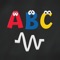 ABC Beats: Kids chalkboard stickers