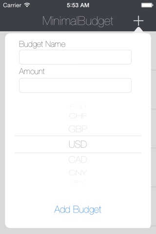 MinimalBudget screenshot 3