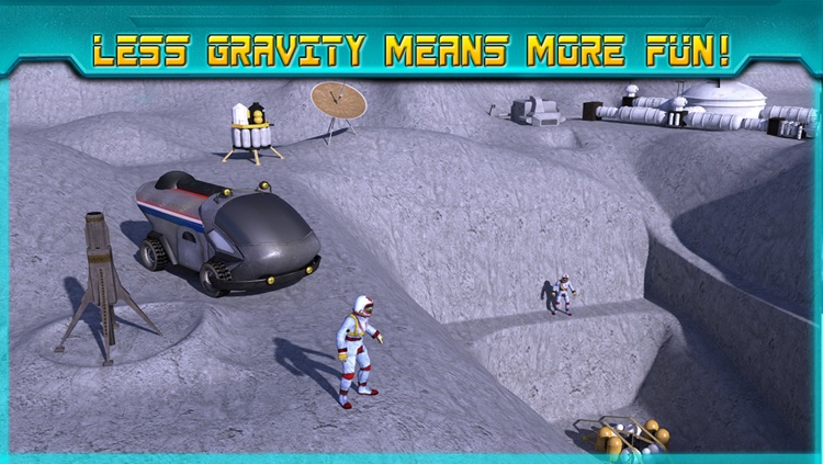 Space Moon Rover Simulator 3D