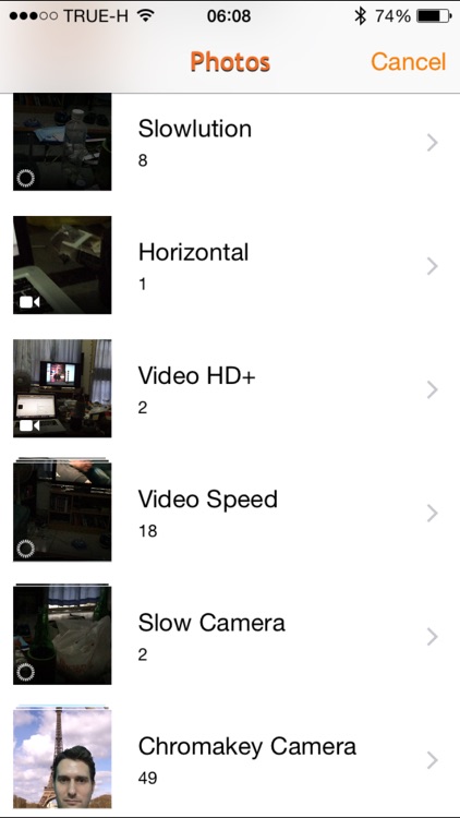 Eye Video - Videos play only when you look at them