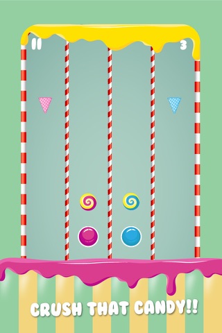 2 Dots Candy - Don’t touch the spikes but crush the candy ! Amazing fun endless game screenshot 4