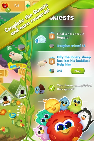 Bird Quest - Match 3 Puzzle Adventure screenshot 3