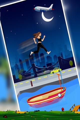 Amateur Lady Run : Moon Night Escape Challenge Pro screenshot 2