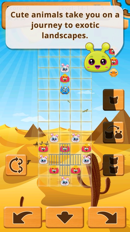 Free Happy Animals - A Columns Style Match Three Game Featuring Cute Animals. screenshot-3