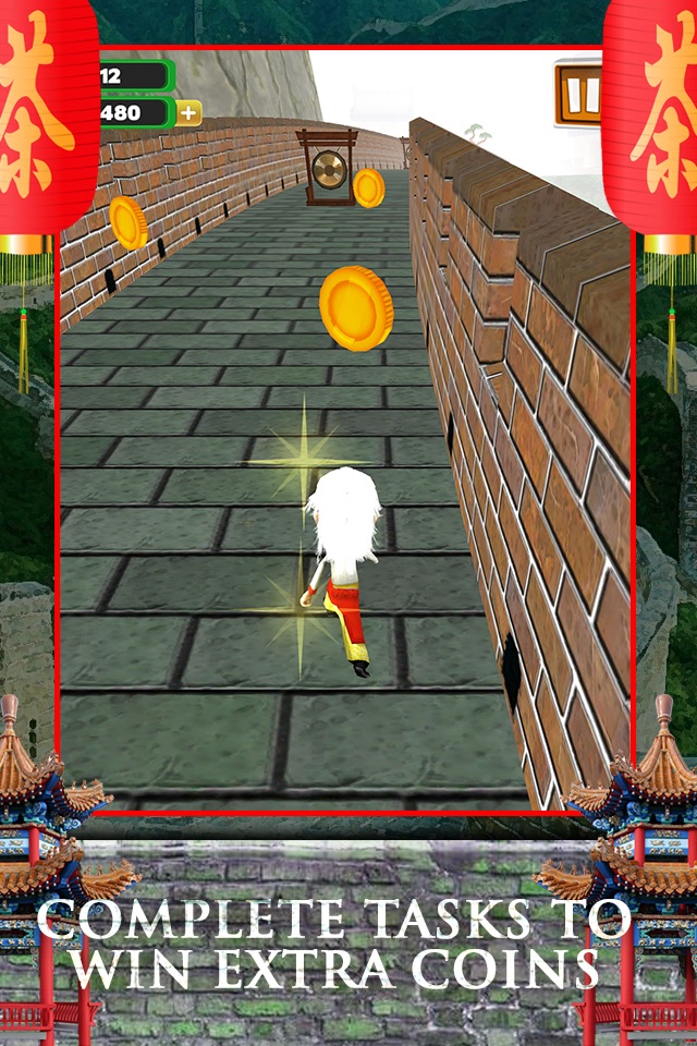 3D Great Wall of China Infinite Runner Game FREE screenshot 4