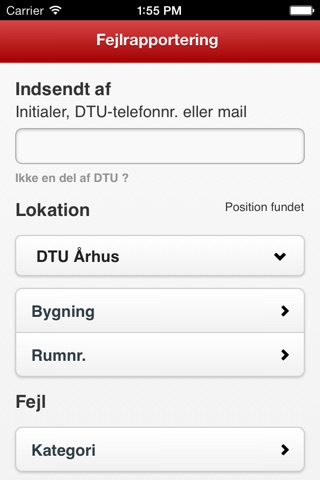 DTU Fejlrapportering screenshot 2