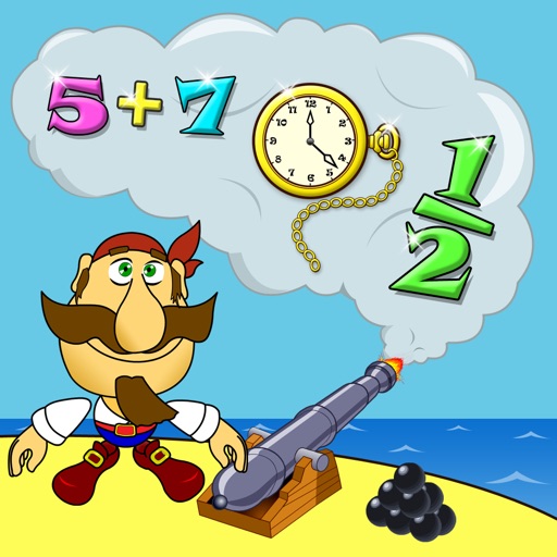 Math & Pirates. Read Clocks Icon