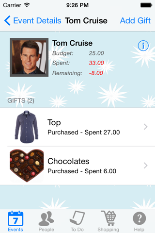 Gift List screenshot 3