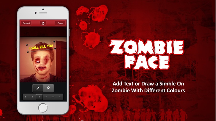 Zombie Face -Turn yourself into Real terrifying monster With Photo Face Booth Editor screenshot-4