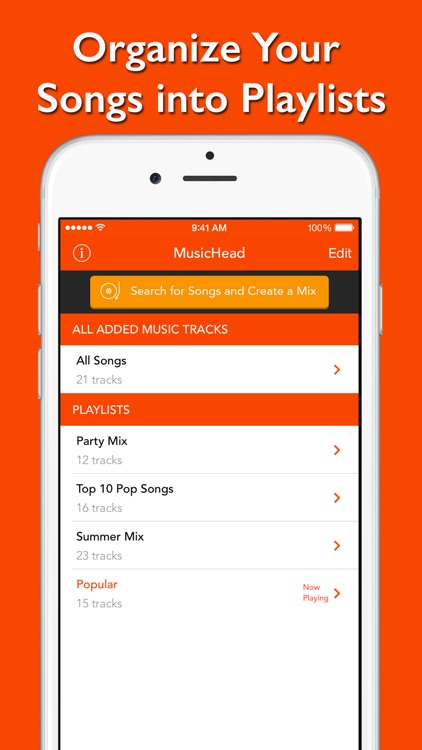 MusicHead - free unlimited music streamer, mp3 player and playlist manager