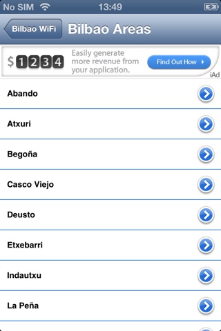 Bilbao Wifi screenshot 2